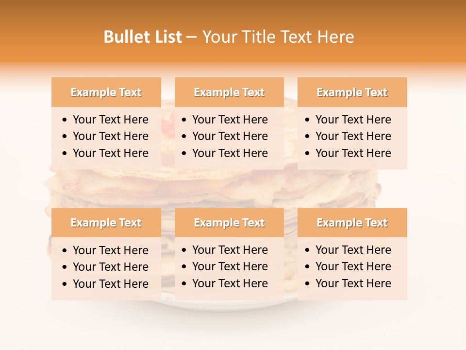 Meal Cake Plate PowerPoint Template