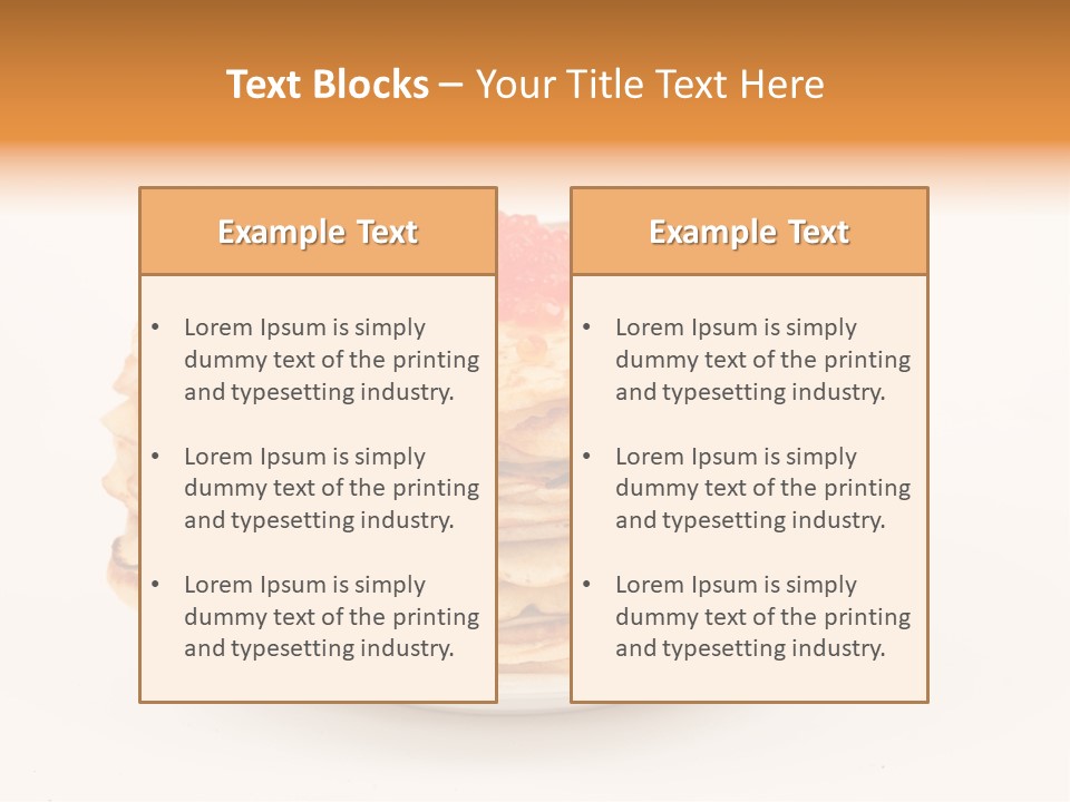 Meal Cake Plate PowerPoint Template