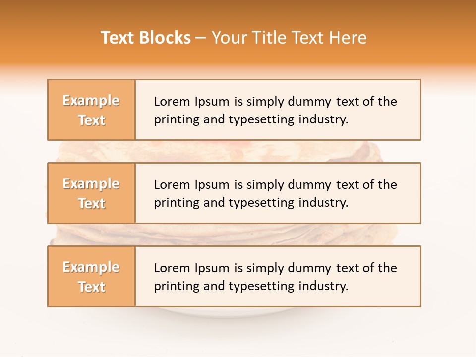 Meal Cake Plate PowerPoint Template