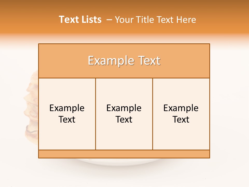 Meal Cake Plate PowerPoint Template