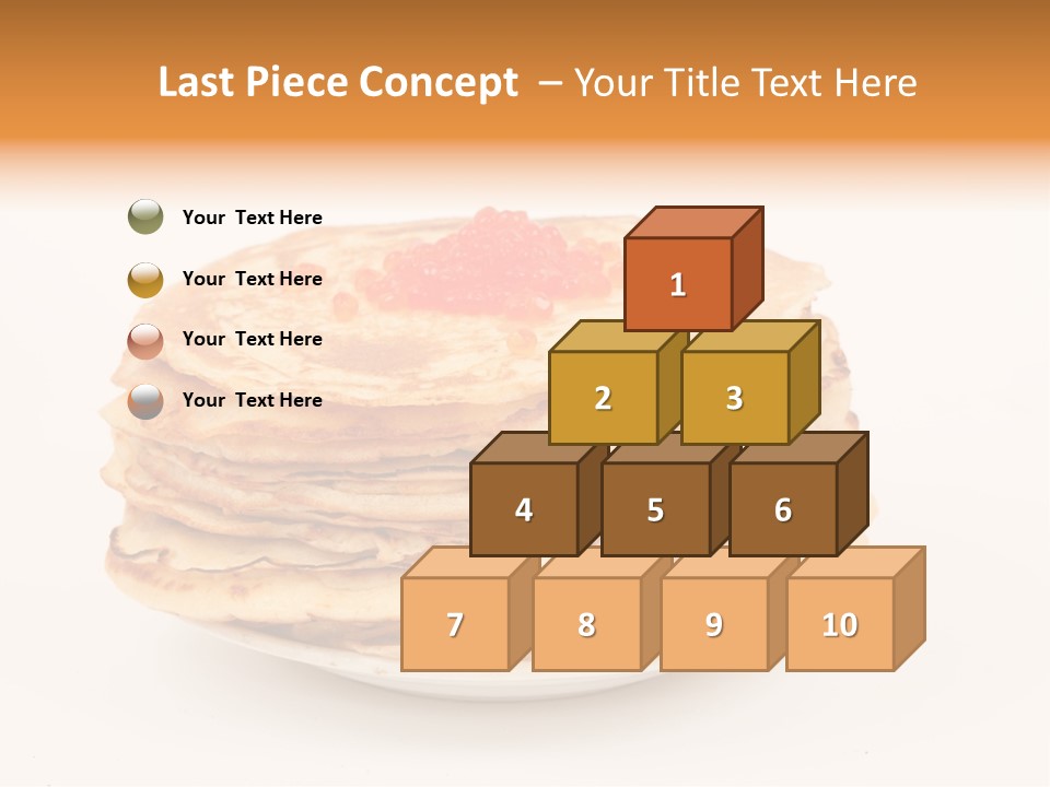 Meal Cake Plate PowerPoint Template