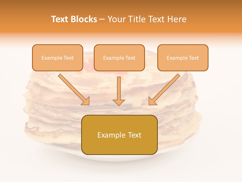 Meal Cake Plate PowerPoint Template