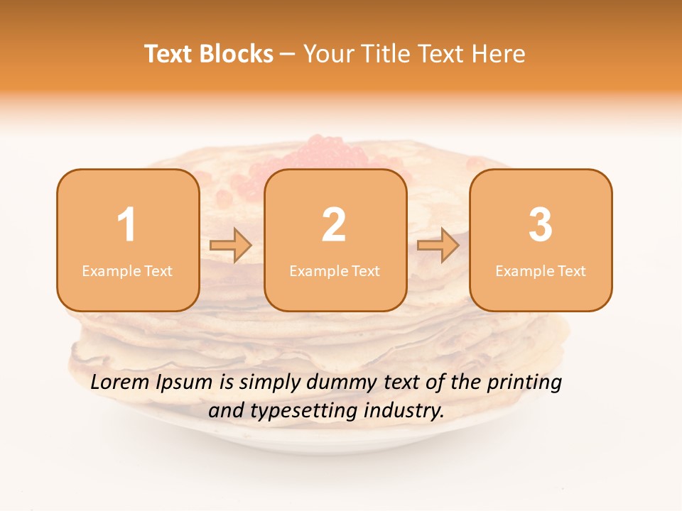 Meal Cake Plate PowerPoint Template