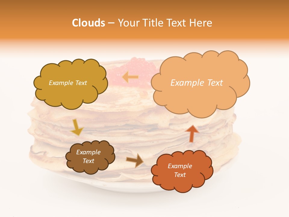 Meal Cake Plate PowerPoint Template