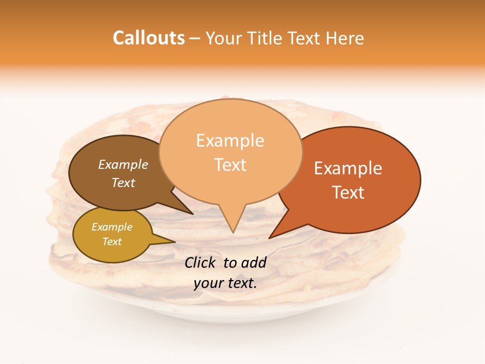 Meal Cake Plate PowerPoint Template