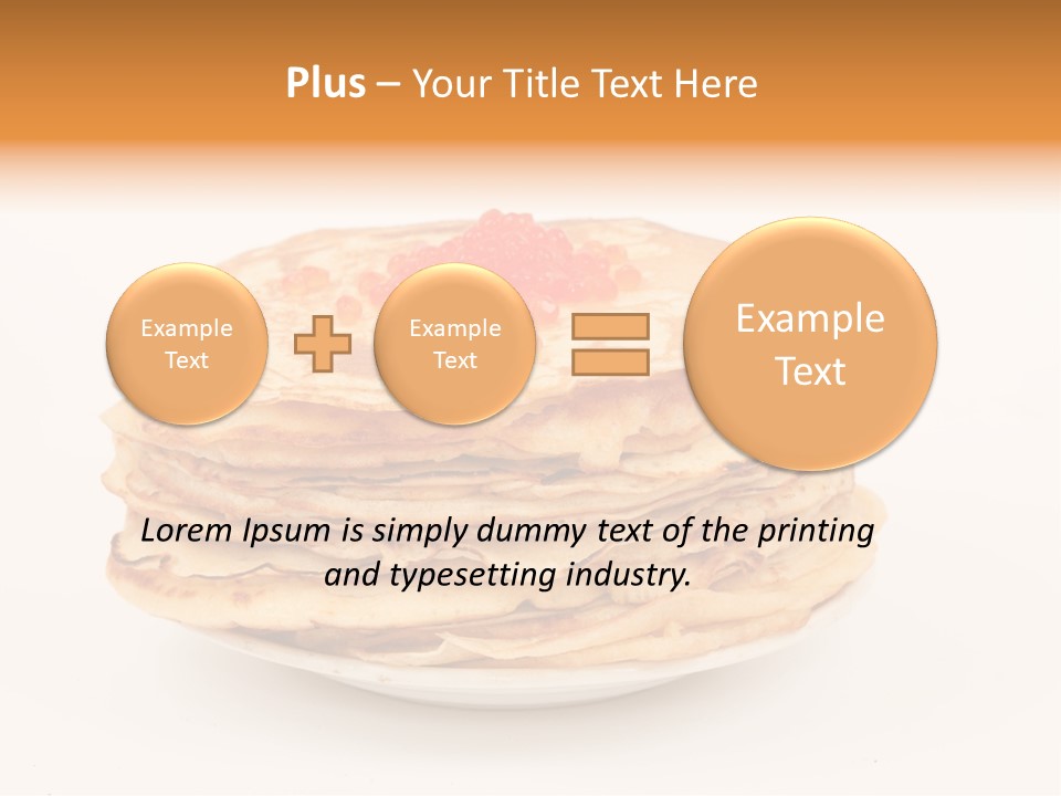 Meal Cake Plate PowerPoint Template