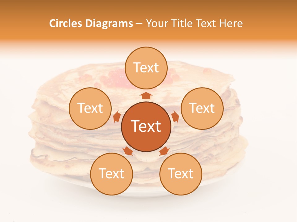 Meal Cake Plate PowerPoint Template