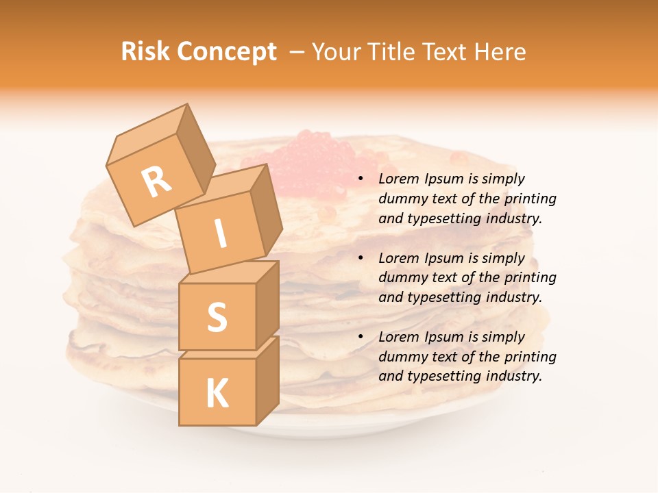 Meal Cake Plate PowerPoint Template