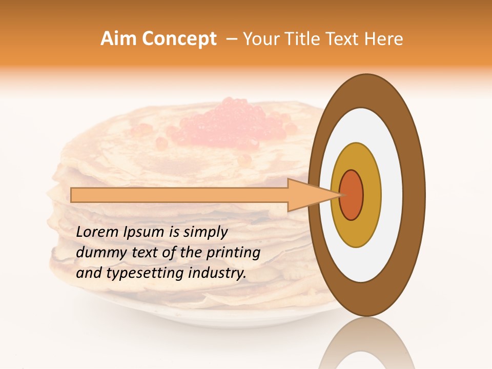 Meal Cake Plate PowerPoint Template