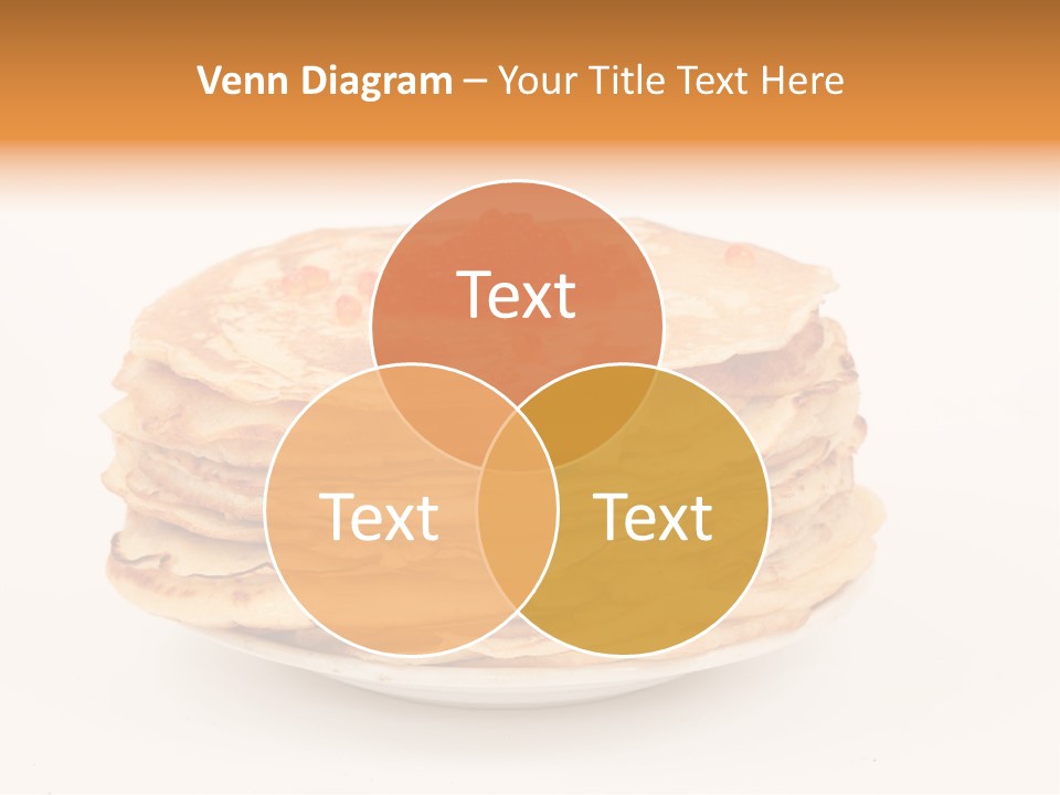Meal Cake Plate PowerPoint Template