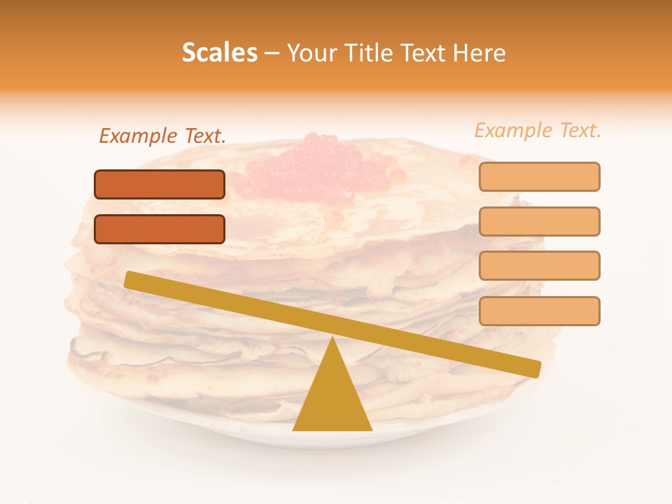 Meal Cake Plate PowerPoint Template