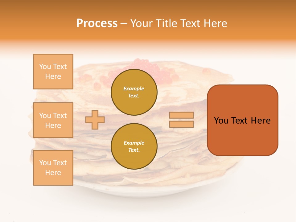 Meal Cake Plate PowerPoint Template