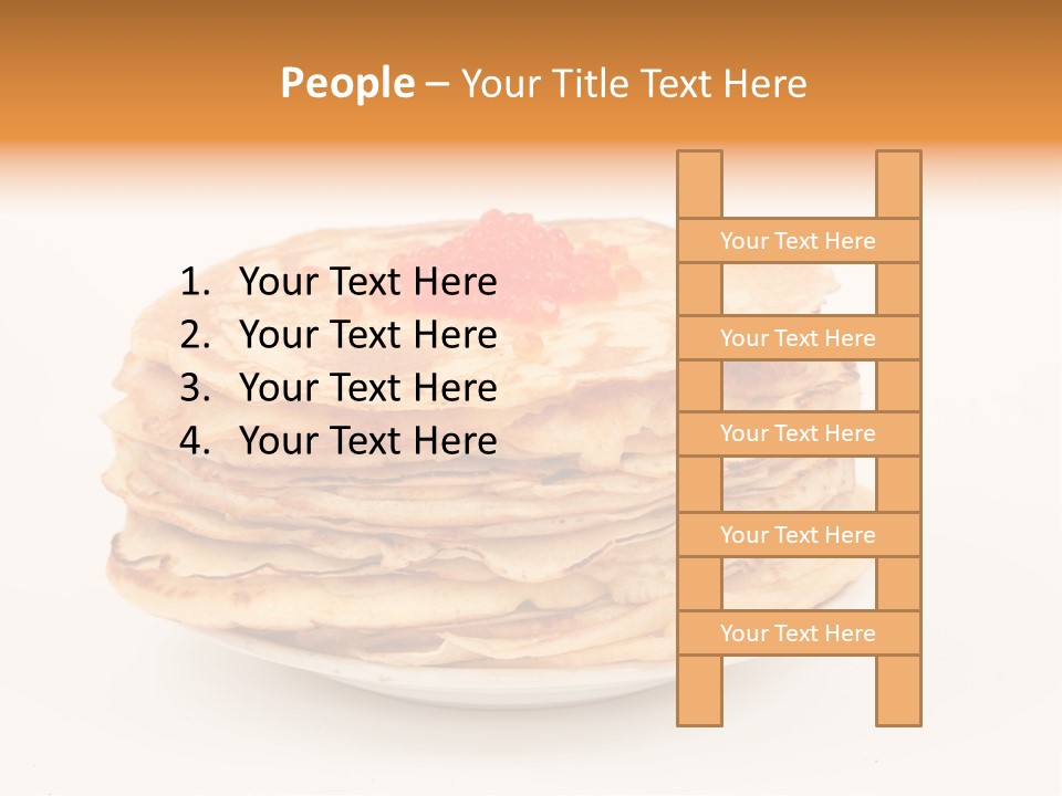Meal Cake Plate PowerPoint Template