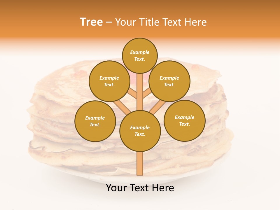 Meal Cake Plate PowerPoint Template