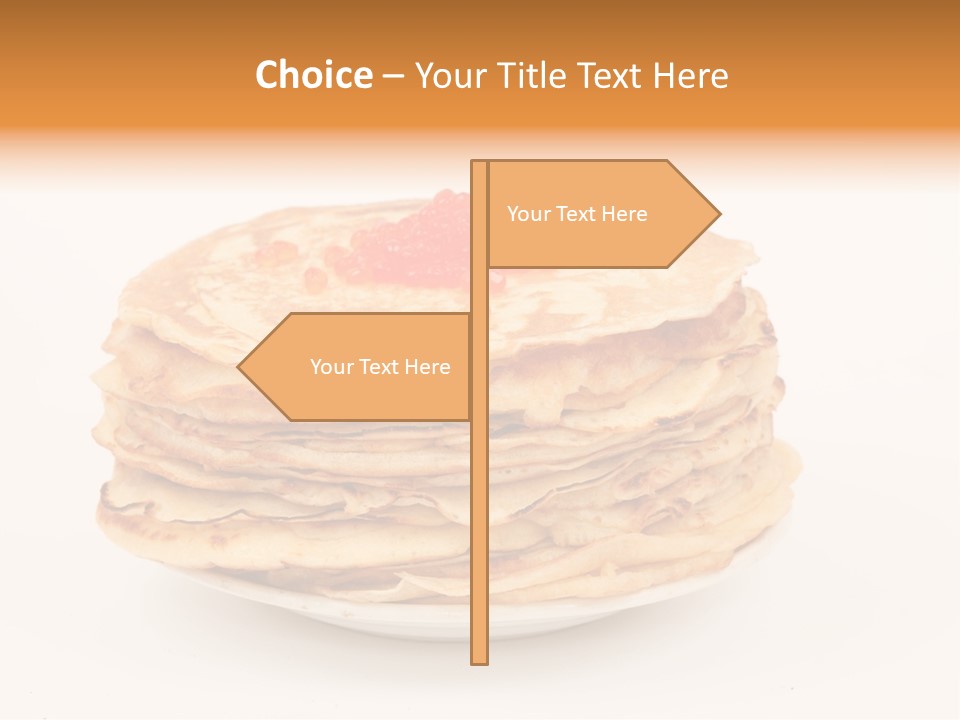 Meal Cake Plate PowerPoint Template