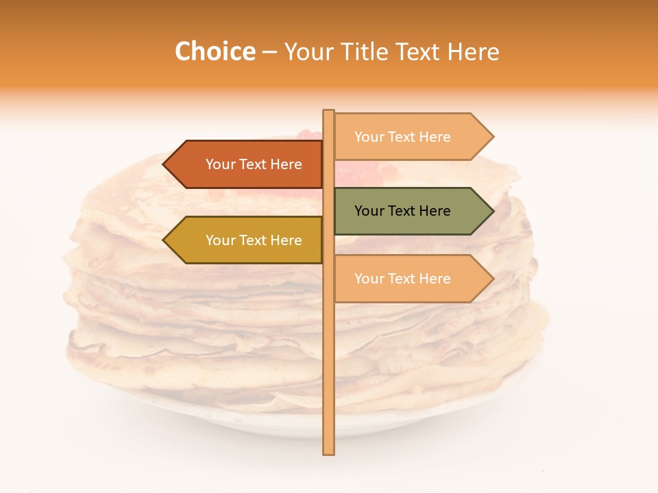 Meal Cake Plate PowerPoint Template