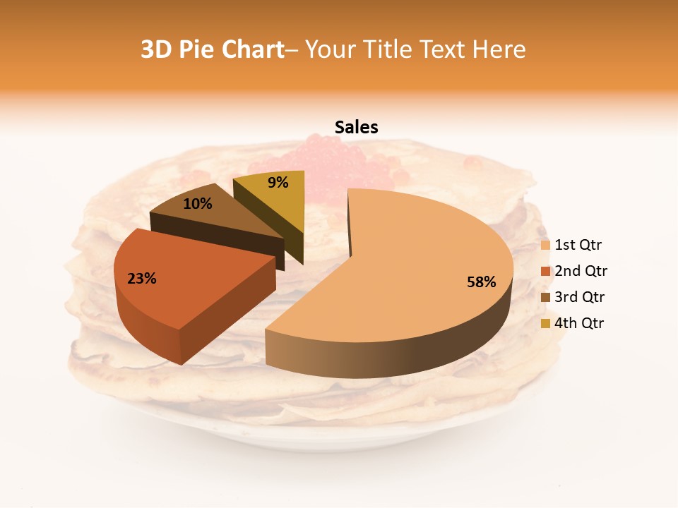 Meal Cake Plate PowerPoint Template