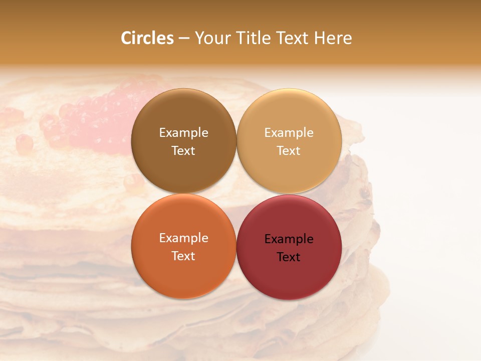 Background Hotcake White PowerPoint Template