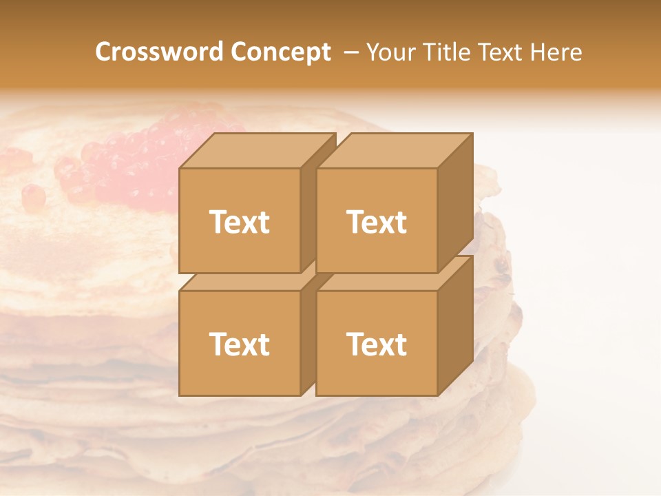 Background Hotcake White PowerPoint Template