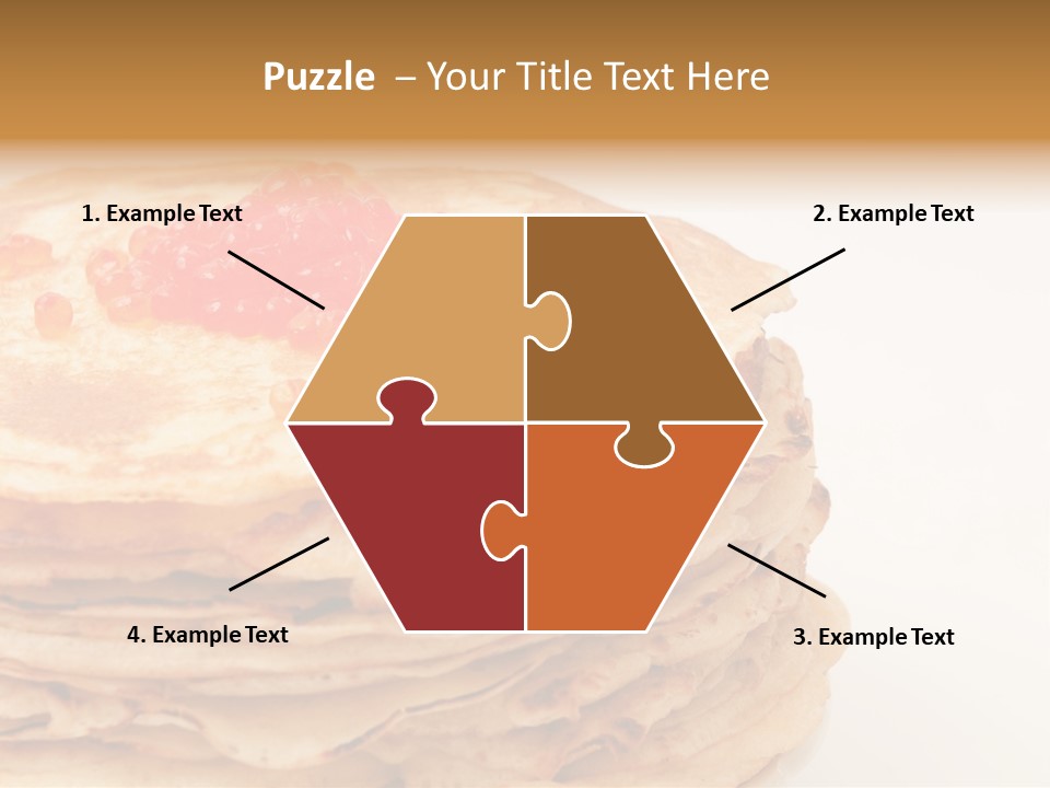 Background Hotcake White PowerPoint Template