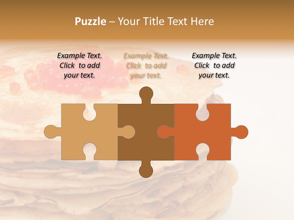 Background Hotcake White PowerPoint Template