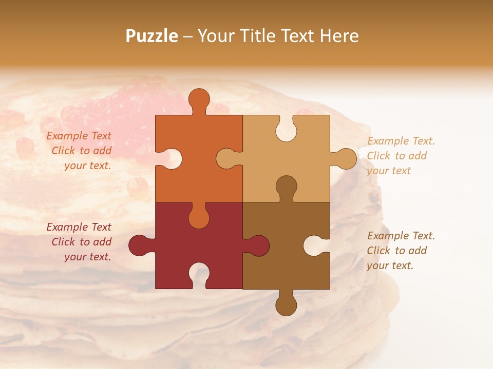 Background Hotcake White PowerPoint Template