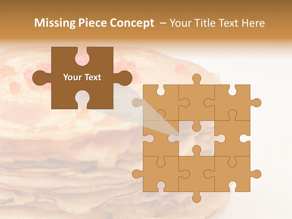 Background Hotcake White PowerPoint Template