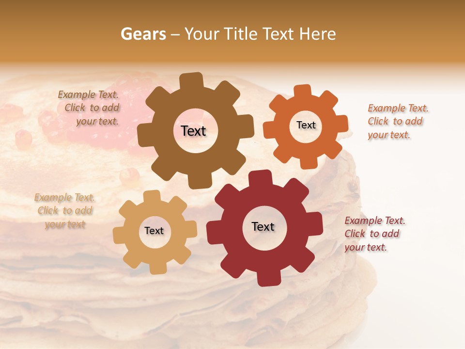 Background Hotcake White PowerPoint Template