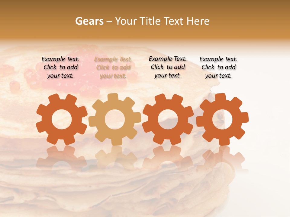 Background Hotcake White PowerPoint Template