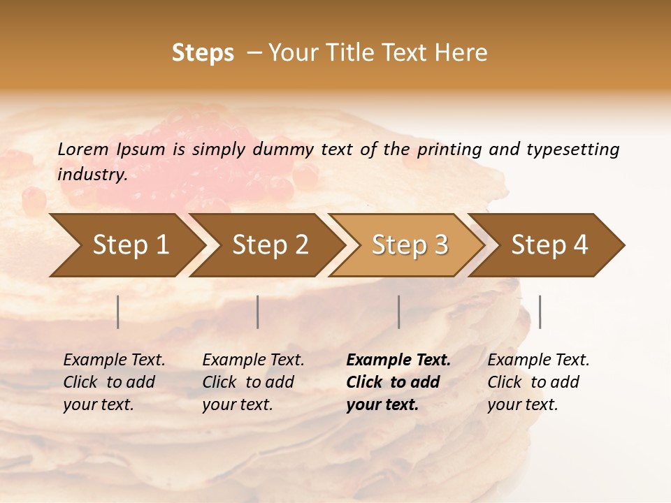Background Hotcake White PowerPoint Template