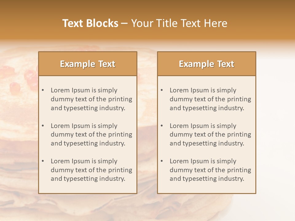 Background Hotcake White PowerPoint Template