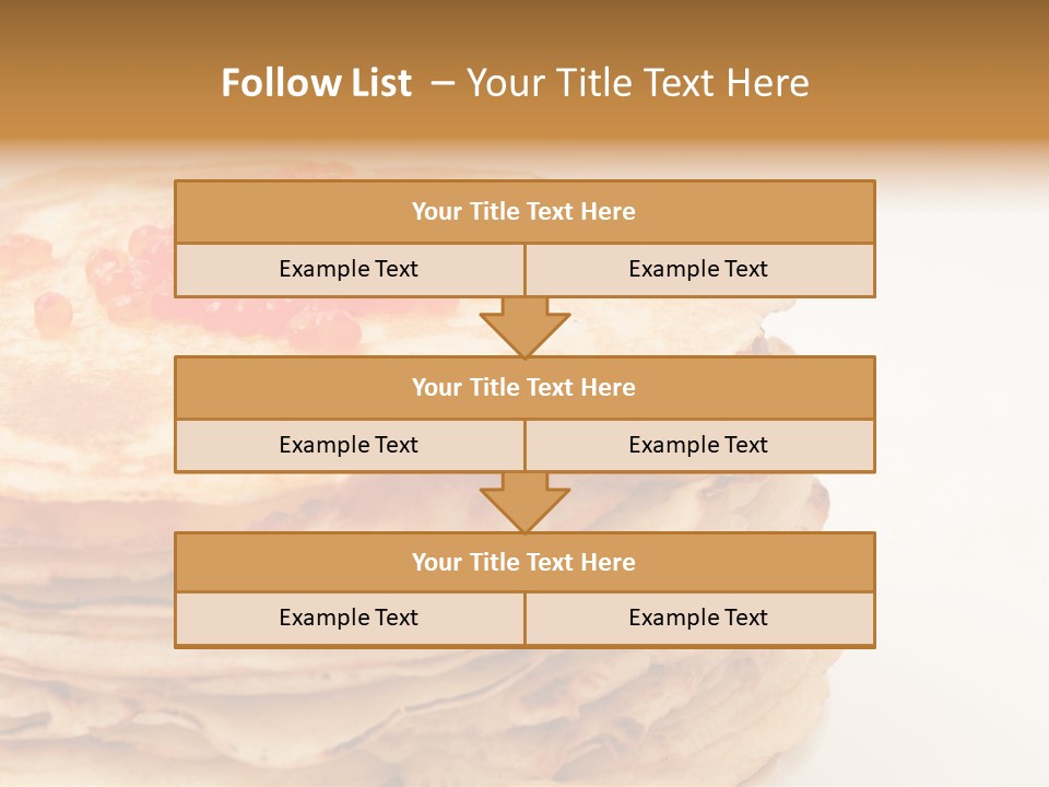 Background Hotcake White PowerPoint Template