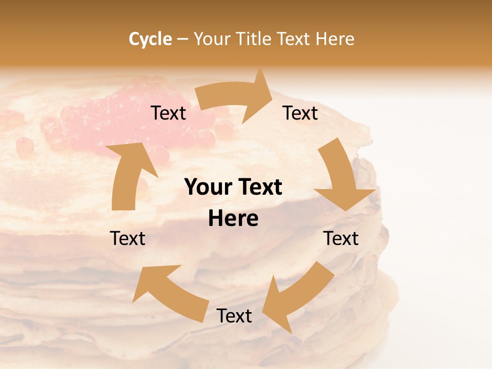 Background Hotcake White PowerPoint Template