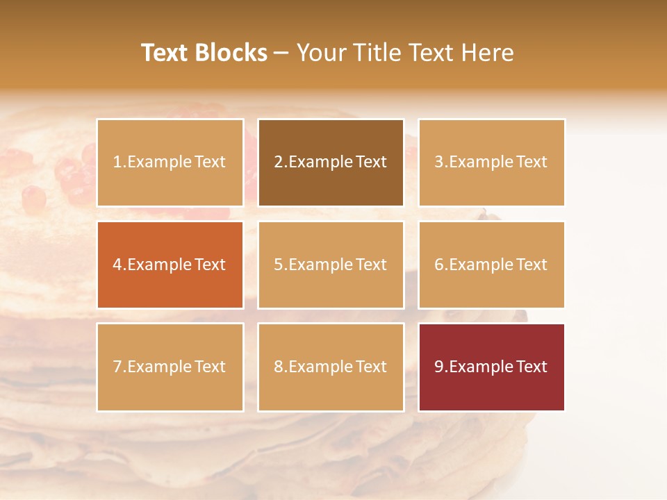 Background Hotcake White PowerPoint Template