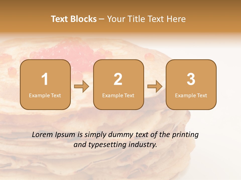 Background Hotcake White PowerPoint Template