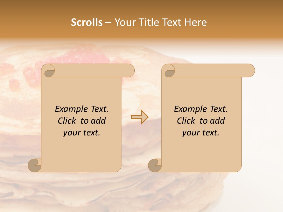 Background Hotcake White PowerPoint Template