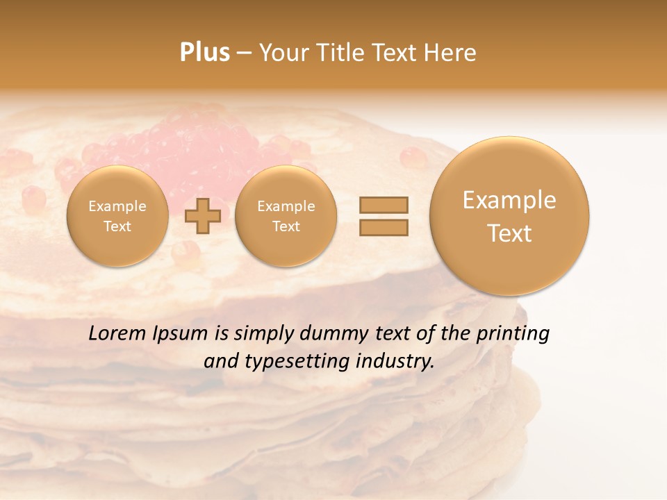 Background Hotcake White PowerPoint Template
