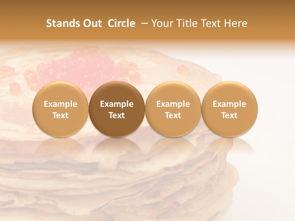 Background Hotcake White PowerPoint Template