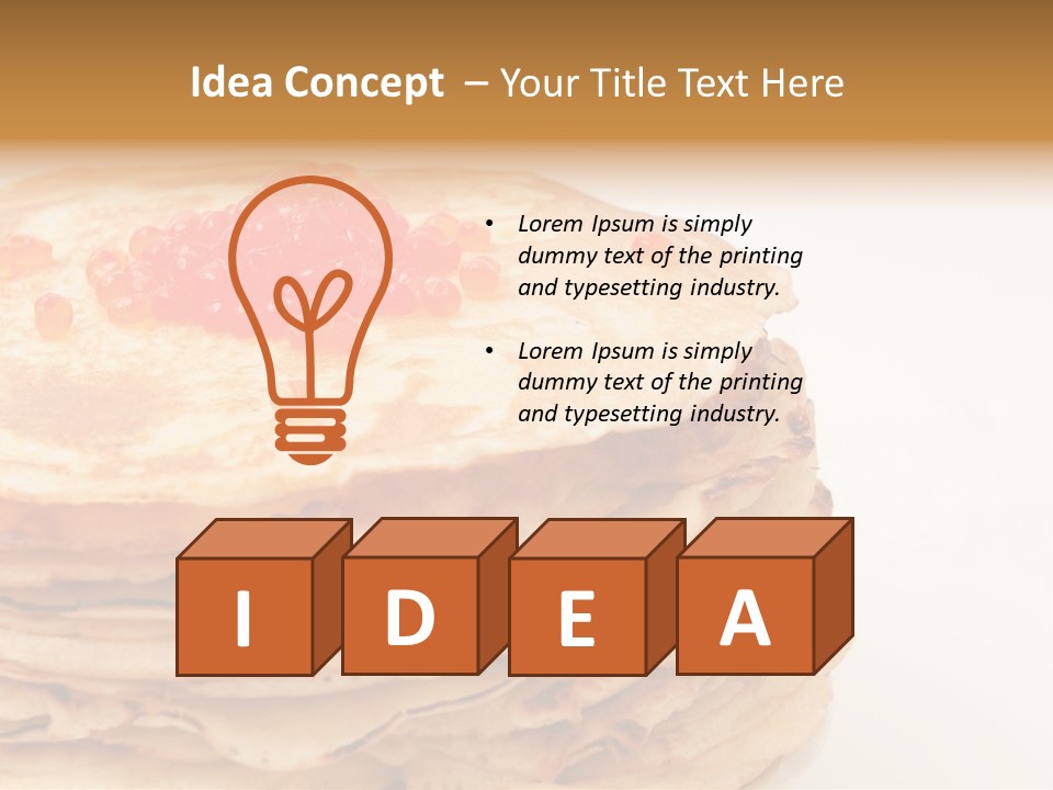 Background Hotcake White PowerPoint Template