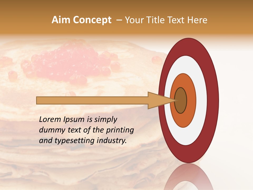 Background Hotcake White PowerPoint Template