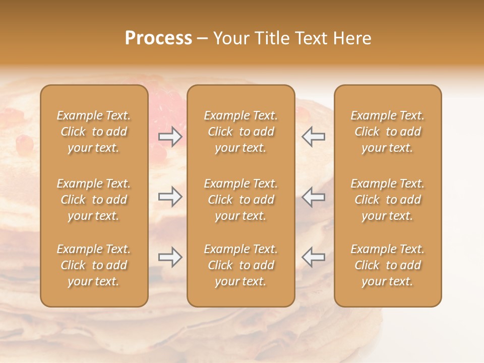Background Hotcake White PowerPoint Template