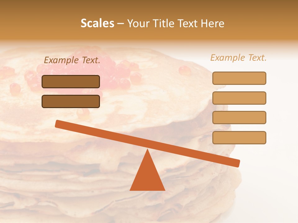 Background Hotcake White PowerPoint Template