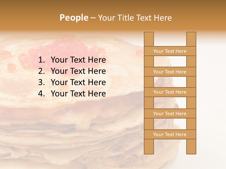 Background Hotcake White PowerPoint Template