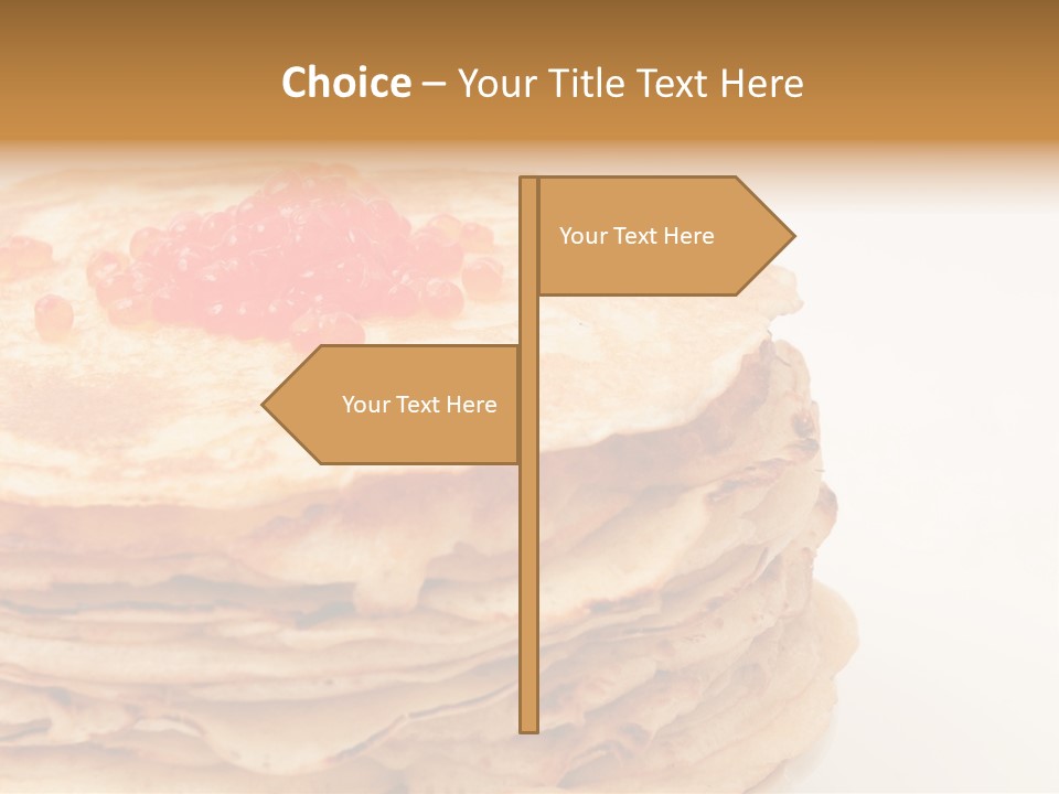 Background Hotcake White PowerPoint Template