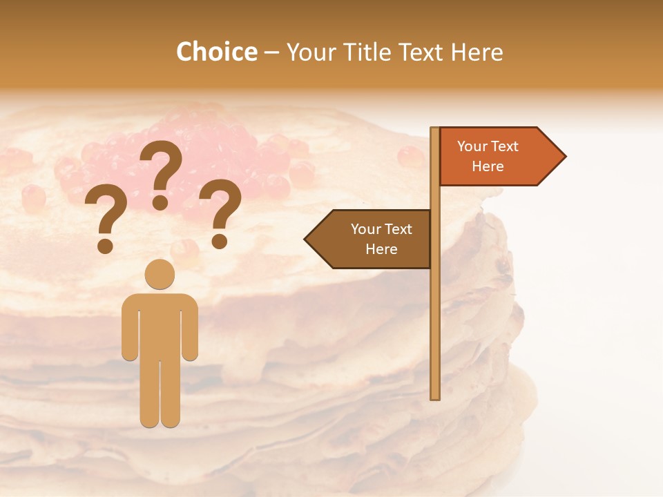 Background Hotcake White PowerPoint Template