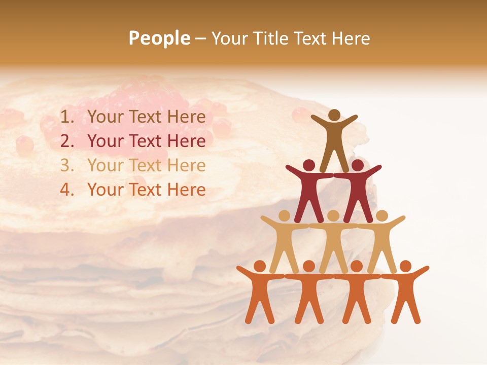 Background Hotcake White PowerPoint Template