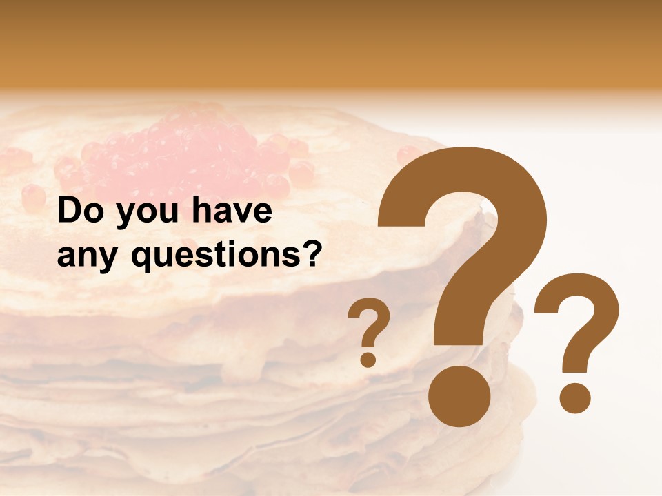 Background Hotcake White PowerPoint Template