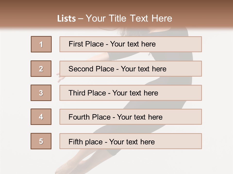 Female Aerobics Behavior PowerPoint Template