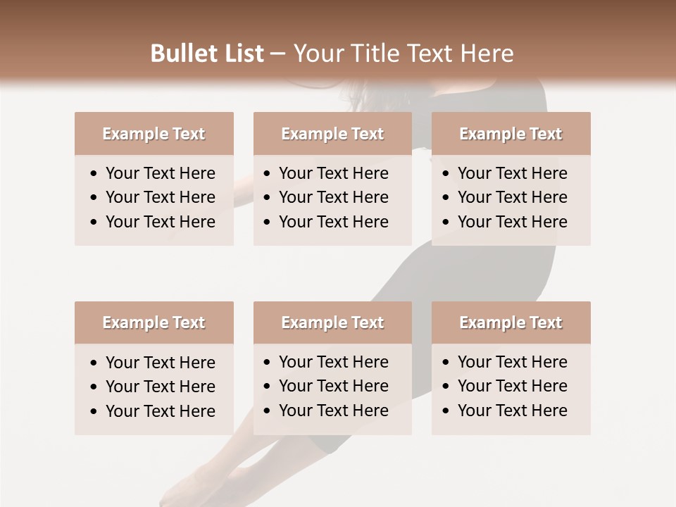 Female Aerobics Behavior PowerPoint Template