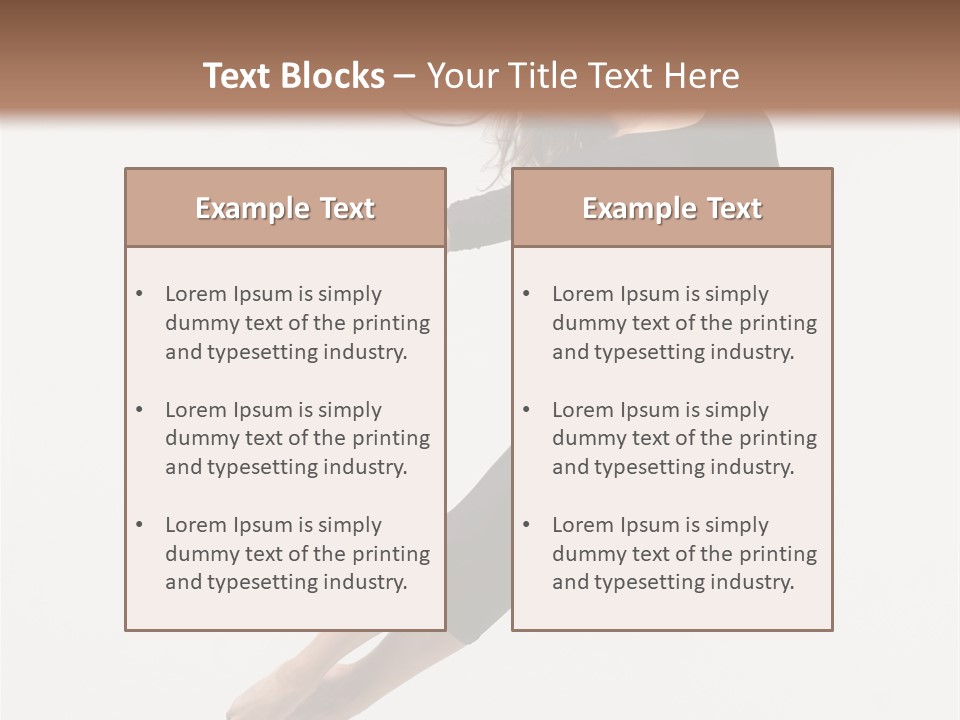 Female Aerobics Behavior PowerPoint Template